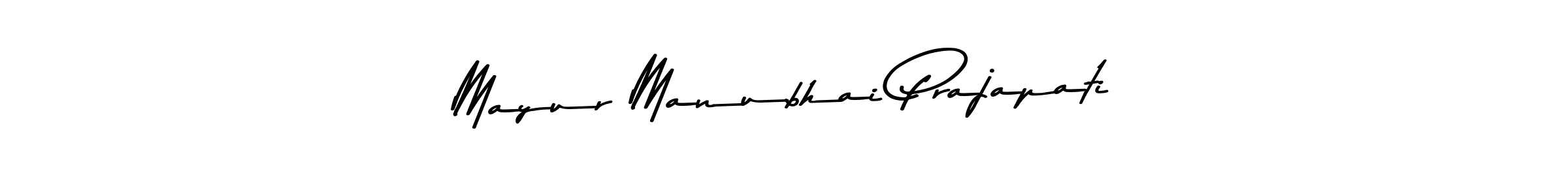 Design your own signature with our free online signature maker. With this signature software, you can create a handwritten (Asem Kandis PERSONAL USE) signature for name Mayur Manubhai Prajapati. Mayur Manubhai Prajapati signature style 9 images and pictures png