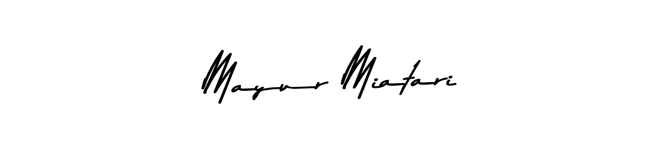 Also You can easily find your signature by using the search form. We will create Mayur Miatari name handwritten signature images for you free of cost using Asem Kandis PERSONAL USE sign style. Mayur Miatari signature style 9 images and pictures png