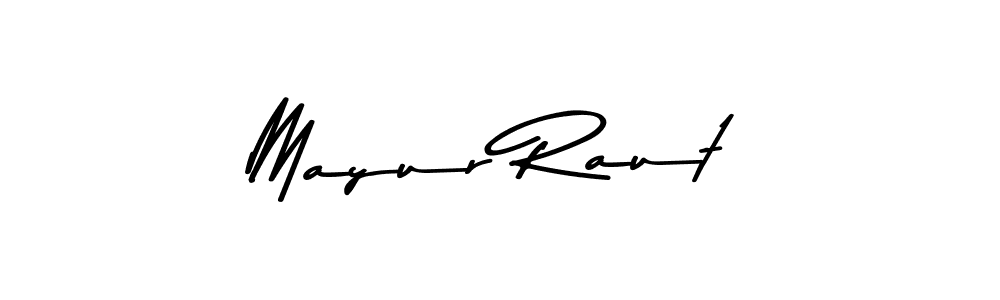 Design your own signature with our free online signature maker. With this signature software, you can create a handwritten (Asem Kandis PERSONAL USE) signature for name Mayur Raut. Mayur Raut signature style 9 images and pictures png