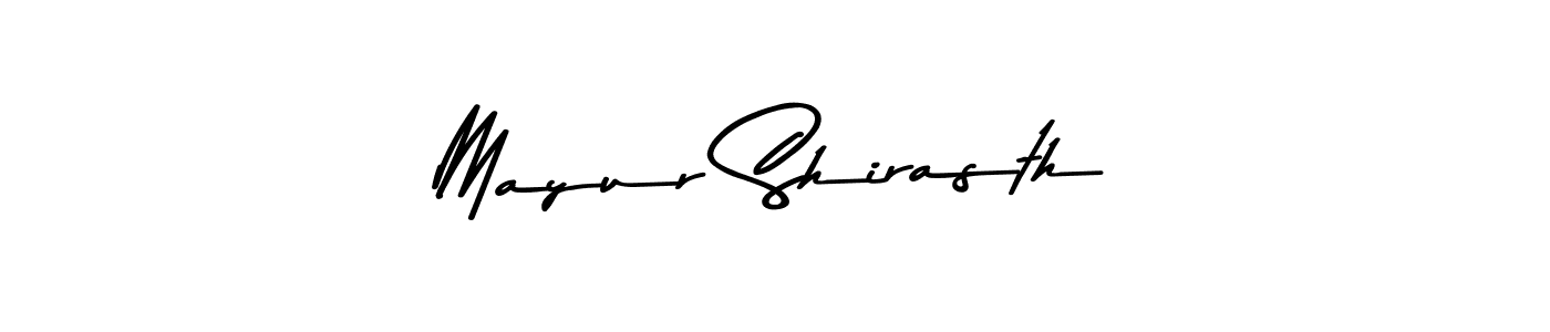 Mayur Shirasth stylish signature style. Best Handwritten Sign (Asem Kandis PERSONAL USE) for my name. Handwritten Signature Collection Ideas for my name Mayur Shirasth. Mayur Shirasth signature style 9 images and pictures png