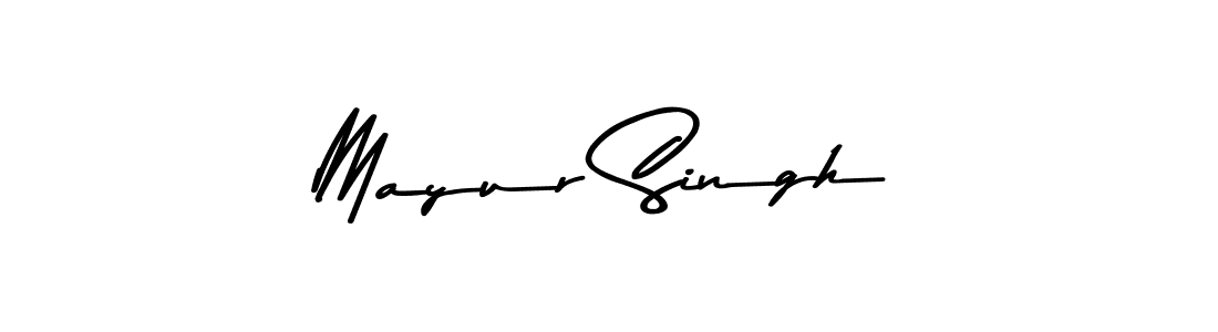 Create a beautiful signature design for name Mayur Singh. With this signature (Asem Kandis PERSONAL USE) fonts, you can make a handwritten signature for free. Mayur Singh signature style 9 images and pictures png