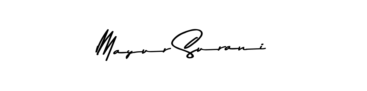 How to make Mayur Surani signature? Asem Kandis PERSONAL USE is a professional autograph style. Create handwritten signature for Mayur Surani name. Mayur Surani signature style 9 images and pictures png