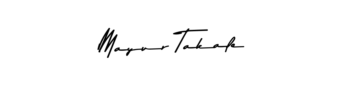 Design your own signature with our free online signature maker. With this signature software, you can create a handwritten (Asem Kandis PERSONAL USE) signature for name Mayur Takale. Mayur Takale signature style 9 images and pictures png