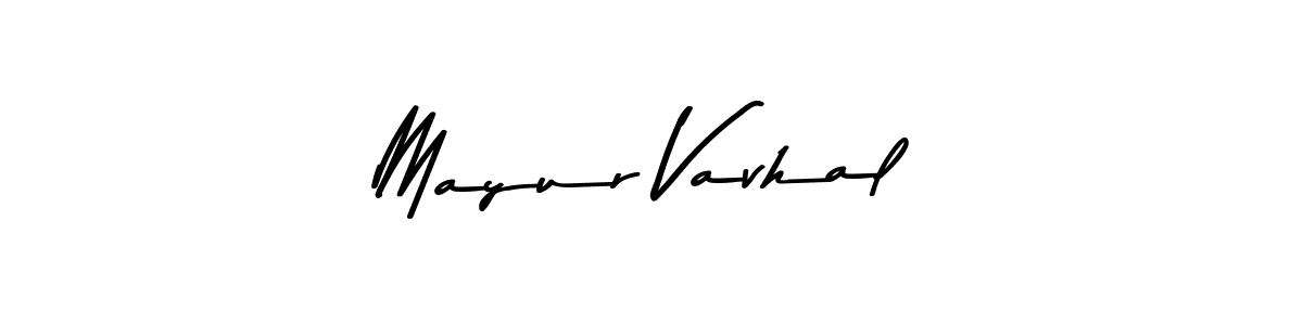 Create a beautiful signature design for name Mayur Vavhal. With this signature (Asem Kandis PERSONAL USE) fonts, you can make a handwritten signature for free. Mayur Vavhal signature style 9 images and pictures png