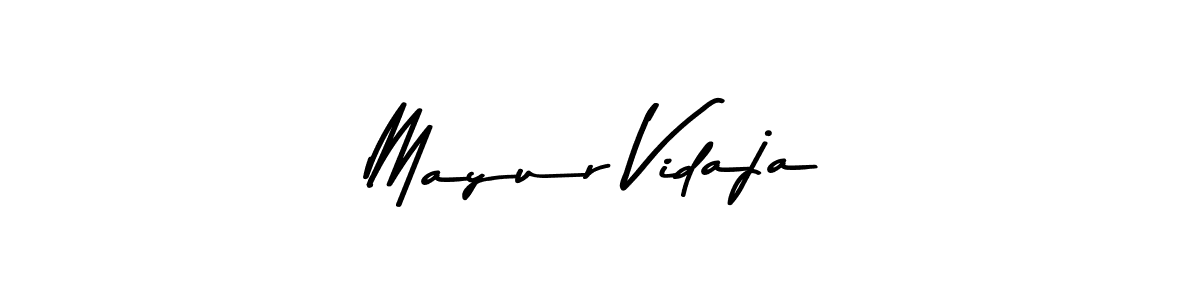 Create a beautiful signature design for name Mayur Vidaja. With this signature (Asem Kandis PERSONAL USE) fonts, you can make a handwritten signature for free. Mayur Vidaja signature style 9 images and pictures png