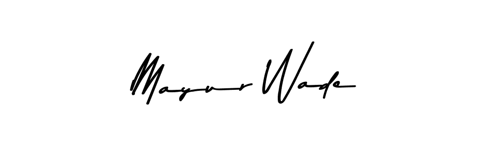 if you are searching for the best signature style for your name Mayur Wade. so please give up your signature search. here we have designed multiple signature styles  using Asem Kandis PERSONAL USE. Mayur Wade signature style 9 images and pictures png