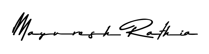 Discover how Mayuresh Rathia looks in an executive cursive font (Asem Kandis PERSONAL USE). Perfect for legal documents, invoices, and certificates. Mayuresh Rathia signature style 9 images and pictures png