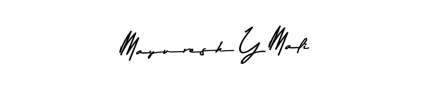 Also You can easily find your signature by using the search form. We will create Mayuresh Y Mali name handwritten signature images for you free of cost using Asem Kandis PERSONAL USE sign style. Mayuresh Y Mali signature style 9 images and pictures png