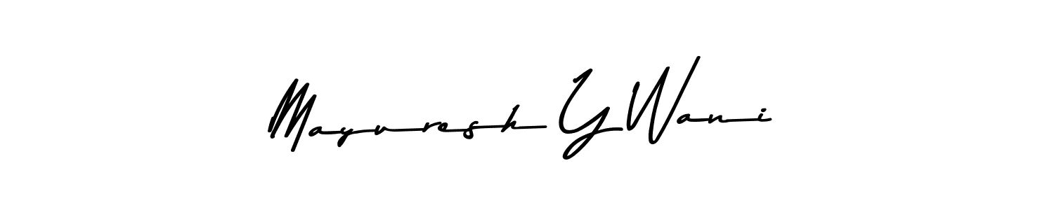 Make a beautiful signature design for name Mayuresh Y Wani. Use this online signature maker to create a handwritten signature for free. Mayuresh Y Wani signature style 9 images and pictures png