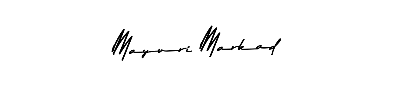 Make a beautiful signature design for name Mayuri Markad. With this signature (Asem Kandis PERSONAL USE) style, you can create a handwritten signature for free. Mayuri Markad signature style 9 images and pictures png