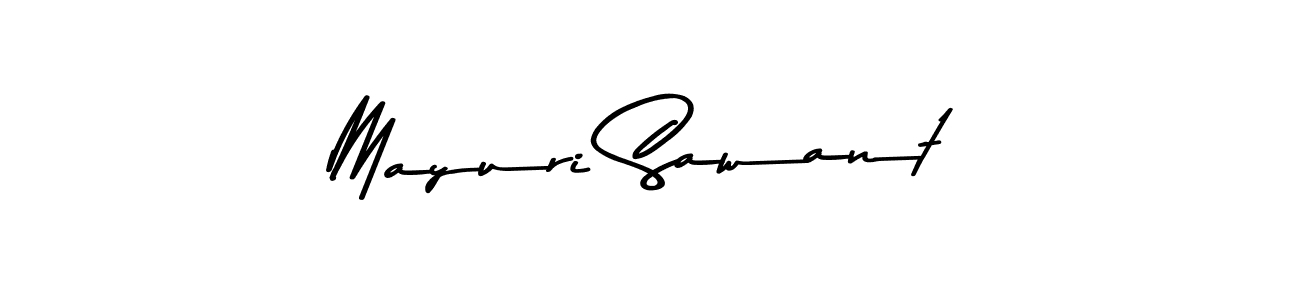 How to make Mayuri Sawant name signature. Use Asem Kandis PERSONAL USE style for creating short signs online. This is the latest handwritten sign. Mayuri Sawant signature style 9 images and pictures png