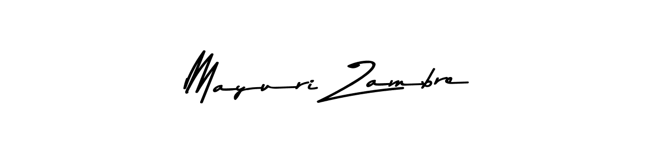 Design your own signature with our free online signature maker. With this signature software, you can create a handwritten (Asem Kandis PERSONAL USE) signature for name Mayuri Zambre. Mayuri Zambre signature style 9 images and pictures png