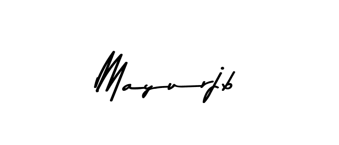 Make a beautiful signature design for name Mayurjb. With this signature (Asem Kandis PERSONAL USE) style, you can create a handwritten signature for free. Mayurjb signature style 9 images and pictures png