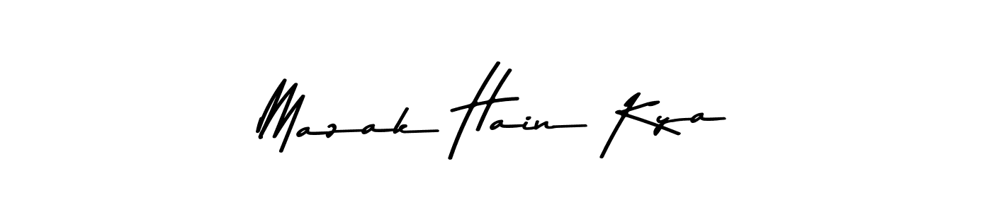 You can use this online signature creator to create a handwritten signature for the name Mazak Hain Kya. This is the best online autograph maker. Mazak Hain Kya signature style 9 images and pictures png