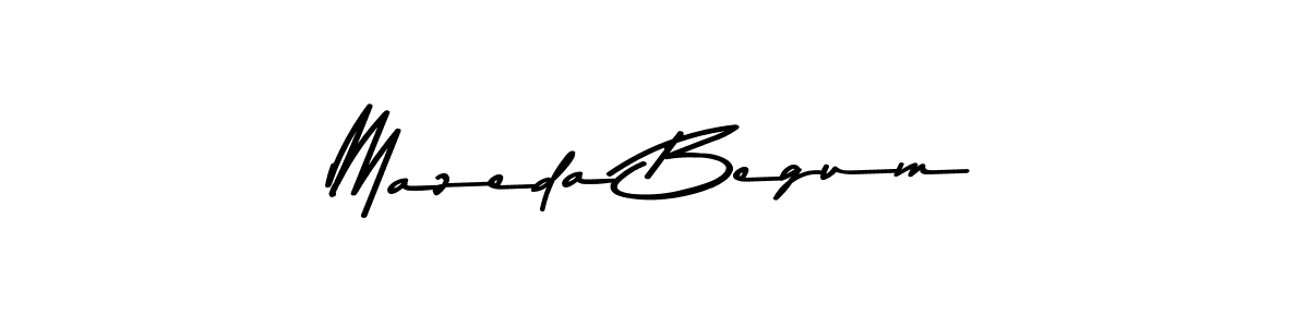 The best way (Asem Kandis PERSONAL USE) to make a short signature is to pick only two or three words in your name. The name Mazeda Begum include a total of six letters. For converting this name. Mazeda Begum signature style 9 images and pictures png