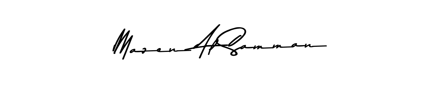 The best way (Asem Kandis PERSONAL USE) to make a short signature is to pick only two or three words in your name. The name Mazen Al Samman include a total of six letters. For converting this name. Mazen Al Samman signature style 9 images and pictures png