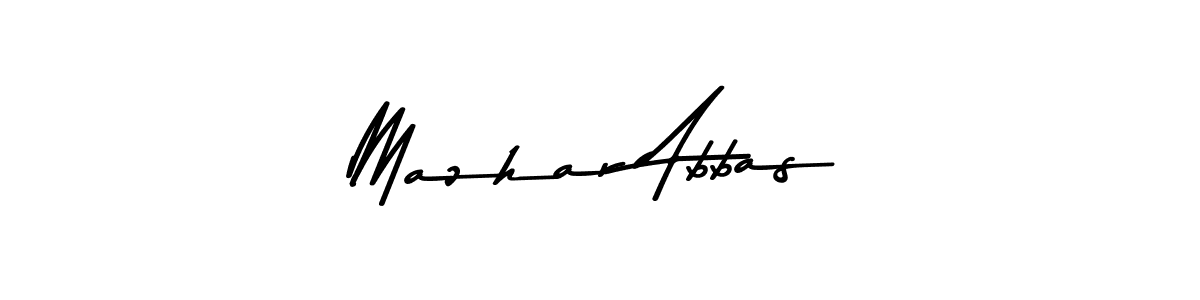 Mazhar Abbas stylish signature style. Best Handwritten Sign (Asem Kandis PERSONAL USE) for my name. Handwritten Signature Collection Ideas for my name Mazhar Abbas. Mazhar Abbas signature style 9 images and pictures png