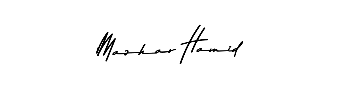 How to make Mazhar Hamid signature? Asem Kandis PERSONAL USE is a professional autograph style. Create handwritten signature for Mazhar Hamid name. Mazhar Hamid signature style 9 images and pictures png