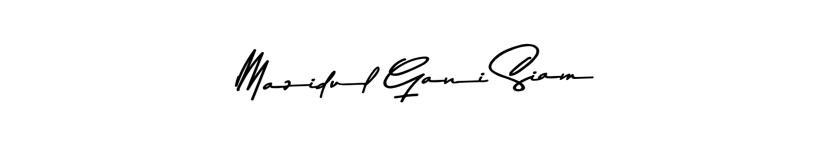 This is the best signature style for the Mazidul Gani Siam name. Also you like these signature font (Asem Kandis PERSONAL USE). Mix name signature. Mazidul Gani Siam signature style 9 images and pictures png