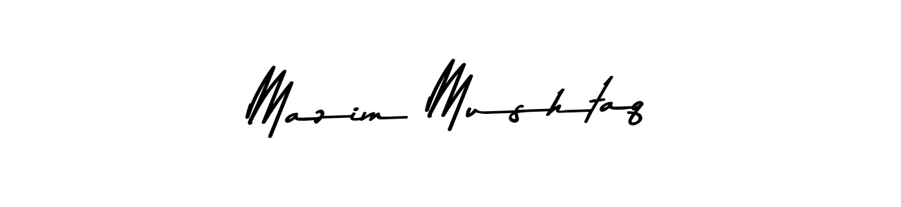 This is the best signature style for the Mazim Mushtaq name. Also you like these signature font (Asem Kandis PERSONAL USE). Mix name signature. Mazim Mushtaq signature style 9 images and pictures png
