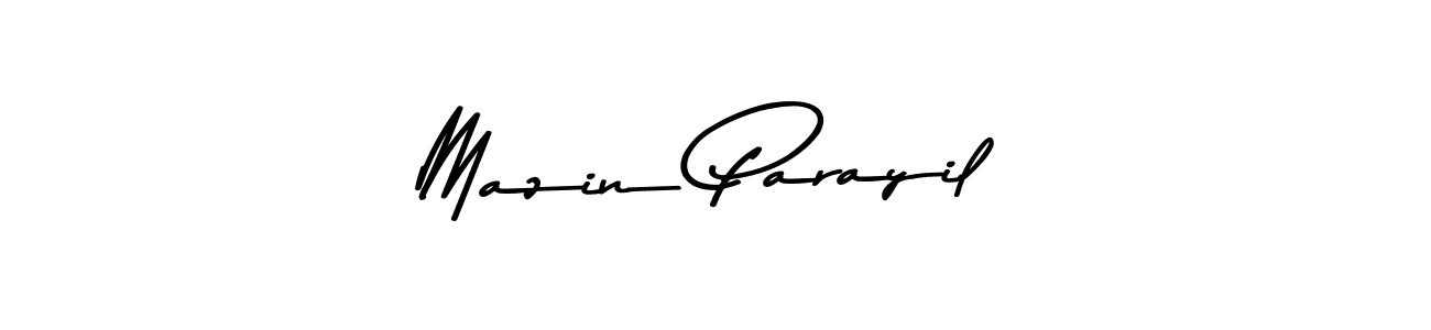 Make a beautiful signature design for name Mazin Parayil. With this signature (Asem Kandis PERSONAL USE) style, you can create a handwritten signature for free. Mazin Parayil signature style 9 images and pictures png