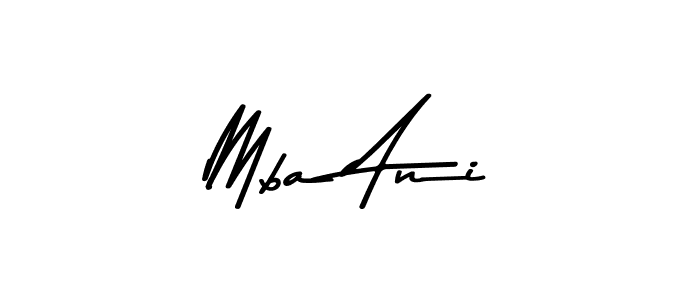 The best way (Asem Kandis PERSONAL USE) to make a short signature is to pick only two or three words in your name. The name Mba Ani include a total of six letters. For converting this name. Mba Ani signature style 9 images and pictures png