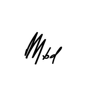 Make a beautiful signature design for name Mbd. With this signature (Asem Kandis PERSONAL USE) style, you can create a handwritten signature for free. Mbd signature style 9 images and pictures png