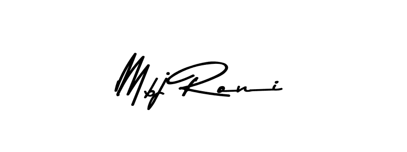 Make a beautiful signature design for name Mbj Roni. Use this online signature maker to create a handwritten signature for free. Mbj Roni signature style 9 images and pictures png