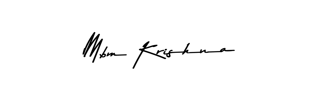 Similarly Asem Kandis PERSONAL USE is the best handwritten signature design. Signature creator online .You can use it as an online autograph creator for name Mbm Krishna. Mbm Krishna signature style 9 images and pictures png