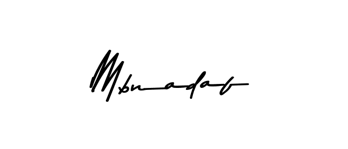 Use a signature maker to create a handwritten signature online. With this signature software, you can design (Asem Kandis PERSONAL USE) your own signature for name Mbnadaf. Mbnadaf signature style 9 images and pictures png