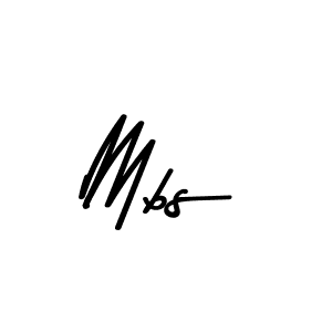 Create a beautiful signature design for name Mbs. With this signature (Asem Kandis PERSONAL USE) fonts, you can make a handwritten signature for free. Mbs signature style 9 images and pictures png