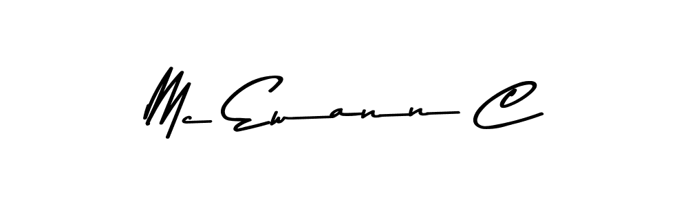 Also You can easily find your signature by using the search form. We will create Mc Ewann C name handwritten signature images for you free of cost using Asem Kandis PERSONAL USE sign style. Mc Ewann C signature style 9 images and pictures png