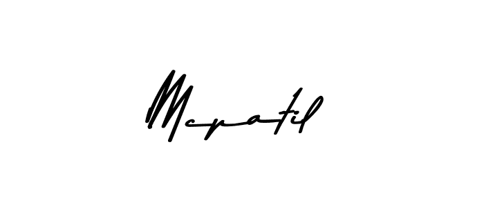 Also we have Mcpatil name is the best signature style. Create professional handwritten signature collection using Asem Kandis PERSONAL USE autograph style. Mcpatil signature style 9 images and pictures png