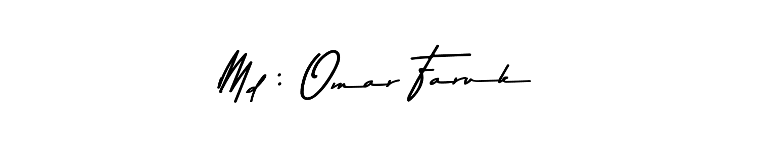 The best way (Asem Kandis PERSONAL USE) to make a short signature is to pick only two or three words in your name. The name Md : Omar Faruk include a total of six letters. For converting this name. Md : Omar Faruk signature style 9 images and pictures png