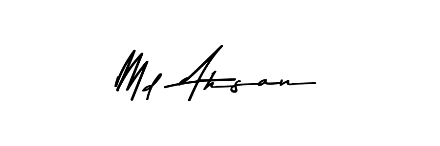 The best way (Asem Kandis PERSONAL USE) to make a short signature is to pick only two or three words in your name. The name Md  Ahsan include a total of six letters. For converting this name. Md  Ahsan signature style 9 images and pictures png