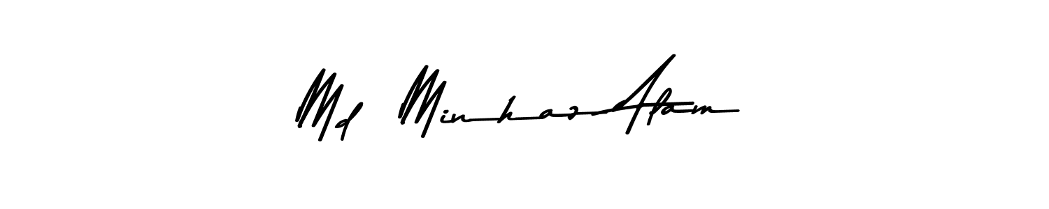 Asem Kandis PERSONAL USE is a professional signature style that is perfect for those who want to add a touch of class to their signature. It is also a great choice for those who want to make their signature more unique. Get Md  Minhaz Alam name to fancy signature for free. Md  Minhaz Alam signature style 9 images and pictures png