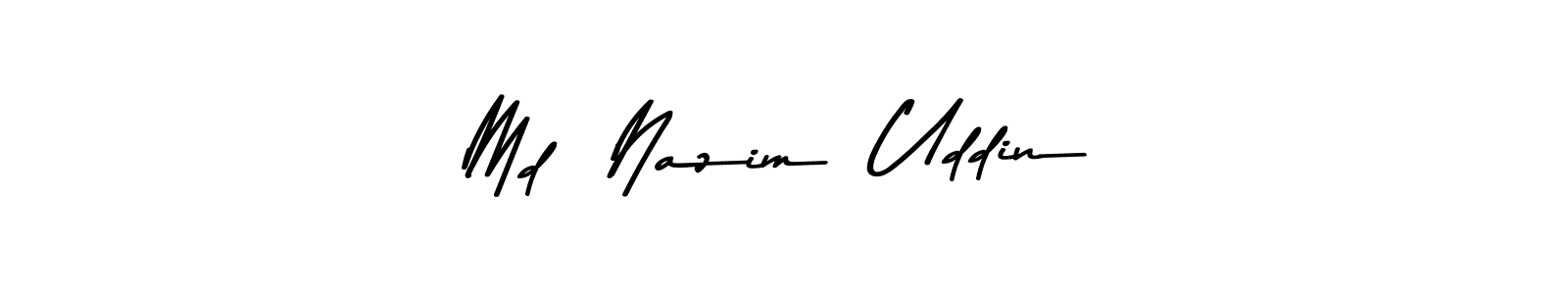 Make a beautiful signature design for name Md  Nazim  Uddin. With this signature (Asem Kandis PERSONAL USE) style, you can create a handwritten signature for free. Md  Nazim  Uddin signature style 9 images and pictures png