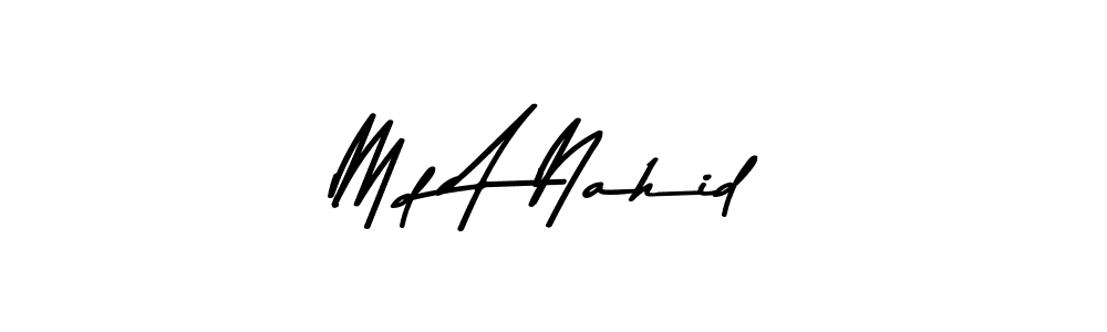 Design your own signature with our free online signature maker. With this signature software, you can create a handwritten (Asem Kandis PERSONAL USE) signature for name Md A Nahid. Md A Nahid signature style 9 images and pictures png