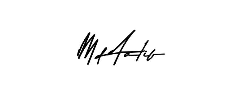 Md Aatif stylish signature style. Best Handwritten Sign (Asem Kandis PERSONAL USE) for my name. Handwritten Signature Collection Ideas for my name Md Aatif. Md Aatif signature style 9 images and pictures png