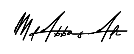 Create your official email sign-off with Md Abbas Ali name in Asem Kandis PERSONAL USE style. Crisp, clean, and perfectly legible across all screens. Md Abbas Ali signature style 9 images and pictures png