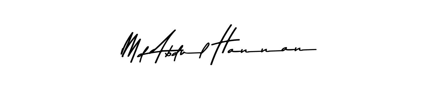 The best way (Asem Kandis PERSONAL USE) to make a short signature is to pick only two or three words in your name. The name Md Abdul Hannan include a total of six letters. For converting this name. Md Abdul Hannan signature style 9 images and pictures png