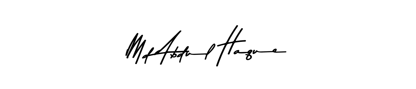 How to make Md Abdul Haque name signature. Use Asem Kandis PERSONAL USE style for creating short signs online. This is the latest handwritten sign. Md Abdul Haque signature style 9 images and pictures png