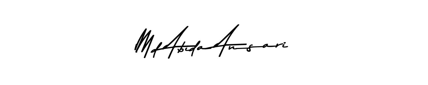 Similarly Asem Kandis PERSONAL USE is the best handwritten signature design. Signature creator online .You can use it as an online autograph creator for name Md Abida Ansari. Md Abida Ansari signature style 9 images and pictures png