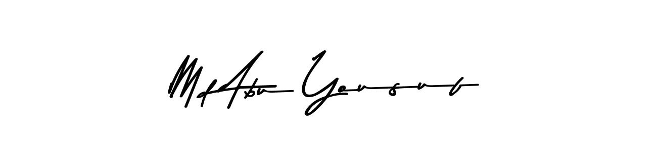 Make a beautiful signature design for name Md Abu Yousuf. With this signature (Asem Kandis PERSONAL USE) style, you can create a handwritten signature for free. Md Abu Yousuf signature style 9 images and pictures png