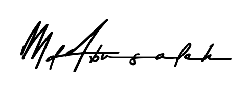 Designed for modern professionals: Md Abusaleh name signature crafted with Asem Kandis PERSONAL USE script. Ready for digital PDF workflows. Md Abusaleh signature style 9 images and pictures png