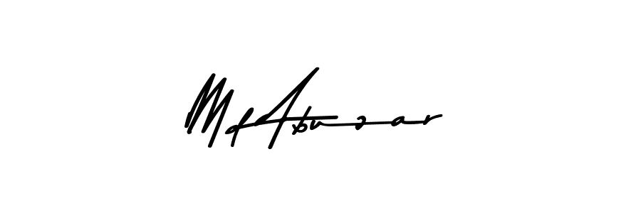 Create a beautiful signature design for name Md Abuzar. With this signature (Asem Kandis PERSONAL USE) fonts, you can make a handwritten signature for free. Md Abuzar signature style 9 images and pictures png