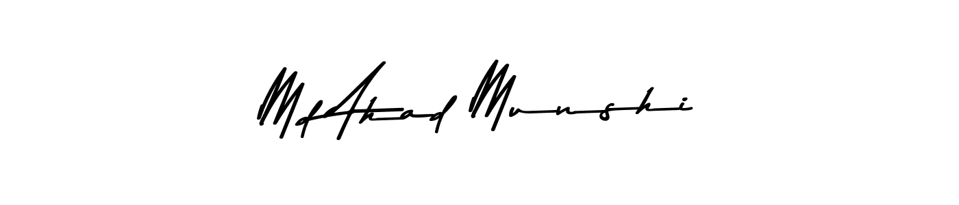 How to make Md Ahad Munshi signature? Asem Kandis PERSONAL USE is a professional autograph style. Create handwritten signature for Md Ahad Munshi name. Md Ahad Munshi signature style 9 images and pictures png