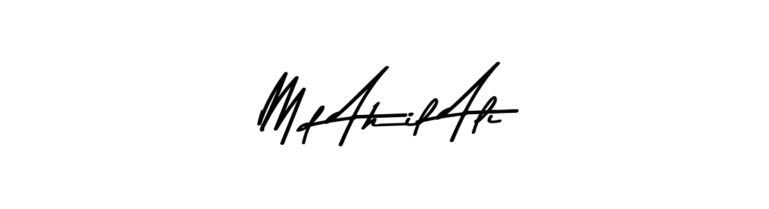 Asem Kandis PERSONAL USE is a professional signature style that is perfect for those who want to add a touch of class to their signature. It is also a great choice for those who want to make their signature more unique. Get Md Ahil Ali name to fancy signature for free. Md Ahil Ali signature style 9 images and pictures png