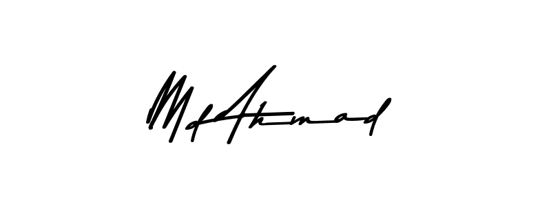 Create a beautiful signature design for name Md Ahmad. With this signature (Asem Kandis PERSONAL USE) fonts, you can make a handwritten signature for free. Md Ahmad signature style 9 images and pictures png