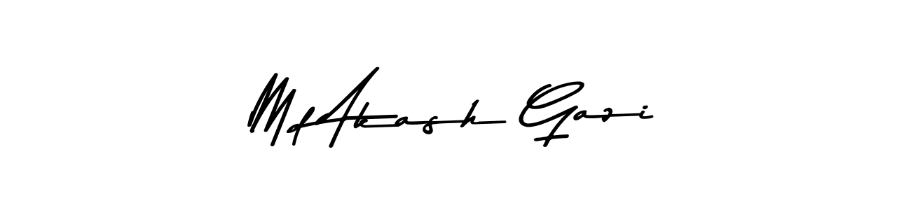 The best way (Asem Kandis PERSONAL USE) to make a short signature is to pick only two or three words in your name. The name Md Akash Gazi include a total of six letters. For converting this name. Md Akash Gazi signature style 9 images and pictures png